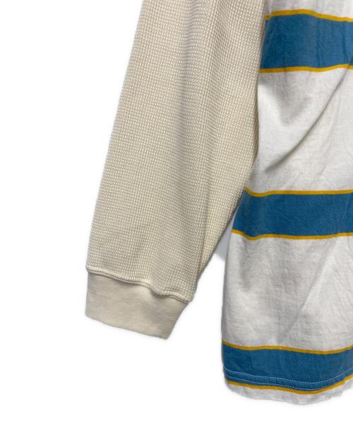 SUPREME（シュプリーム）SUPREME (シュプリーム) Dickies (ディッキーズ) Supreme×	Dickies　サーマル&ポロ ホワイト×ブルー サイズ:Lの古着・服飾アイテム