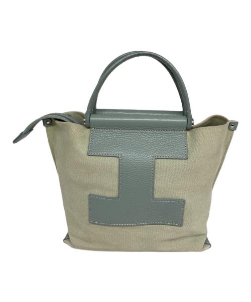 IACUCCI（イアクッチ）IACUCCI (イアクッチ) ショルダートートバッグ 黄緑の古着・服飾アイテム