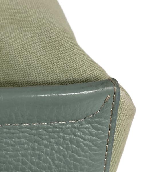 IACUCCI（イアクッチ）IACUCCI (イアクッチ) ショルダートートバッグ 黄緑の古着・服飾アイテム