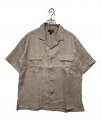 NIGEL CABOURNナイジェルケーボン）の古着「NIGEL CABOURN　オープンカラーシャツ」｜ベージュ