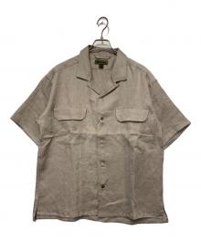 NIGEL CABOURN（ナイジェルケーボン）の古着「NIGEL CABOURN　オープンカラーシャツ」｜ベージュ