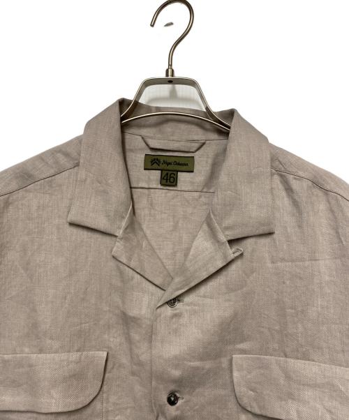 NIGEL CABOURN（ナイジェルケーボン）NIGEL CABOURN (ナイジェルケーボン) NIGEL CABOURN　オープンカラーシャツ ベージュ サイズ:SIZE 46の古着・服飾アイテム
