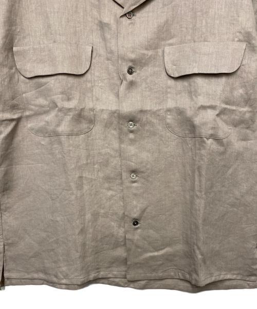 NIGEL CABOURN（ナイジェルケーボン）NIGEL CABOURN (ナイジェルケーボン) NIGEL CABOURN　オープンカラーシャツ ベージュ サイズ:SIZE 46の古着・服飾アイテム