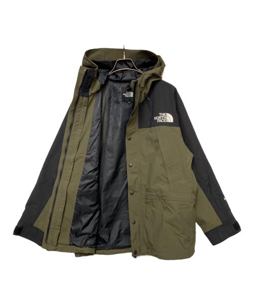 THE NORTH FACE（ザ ノース フェイス）THE NORTH FACE (ザ ノース フェイス) マウンテンライトジャケット カーキ×ブラック サイズ:Sの古着・服飾アイテム