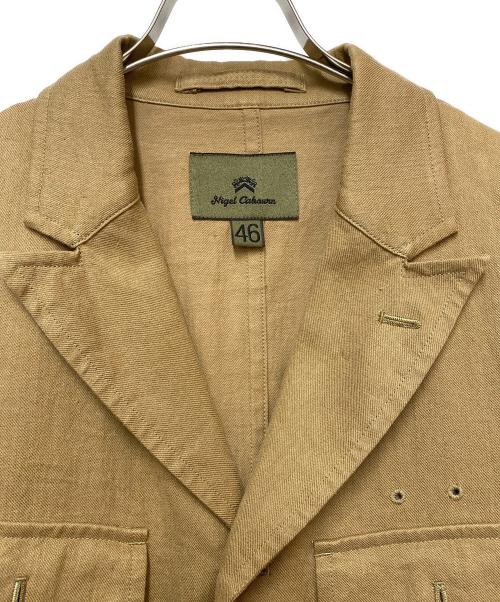 NIGEL CABOURN（ナイジェルケーボン）NIGEL CABOURN (ナイジェルケーボン) テーラードジャケット ベージュ サイズ:46の古着・服飾アイテム