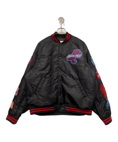 SANTA CRUZ（サンタクルーズ）SANTA CRUZ (サンタクルーズ) スタジャン ブラック×レッド サイズ:Lの古着・服飾アイテム
