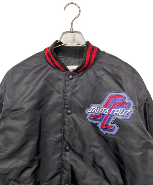 SANTA CRUZ（サンタクルーズ）SANTA CRUZ (サンタクルーズ) スタジャン ブラック×レッド サイズ:Lの古着・服飾アイテム