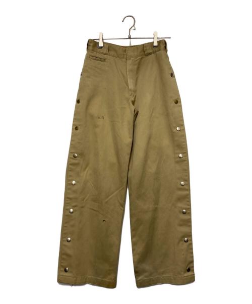 MYne MIHARA YASUHIRO（マイン ミハラヤスヒロ）MYne MIHARA YASUHIRO (マイン ミハラヤスヒロ) Dickies (ディッキーズ) サイドスナップワークパンツ ベージュ サイズ:Sの古着・服飾アイテム