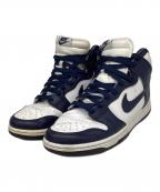 NIKEナイキ）の古着「ハイカットスニーカー」｜ネイビー