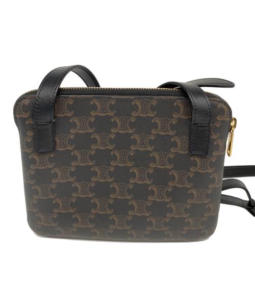 CELINE（セリーヌ）CELINE (セリーヌ) ショルダーバッグ ブラック×ブラウンの古着・服飾アイテム