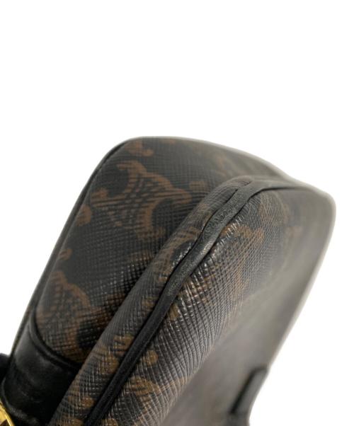 CELINE（セリーヌ）CELINE (セリーヌ) ショルダーバッグ ブラック×ブラウンの古着・服飾アイテム