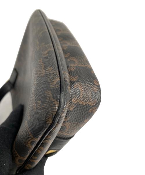 CELINE（セリーヌ）CELINE (セリーヌ) ショルダーバッグ ブラック×ブラウンの古着・服飾アイテム