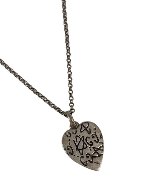 GUCCI（グッチ）GUCCI (グッチ) ハートネックレス シルバーの古着・服飾アイテム