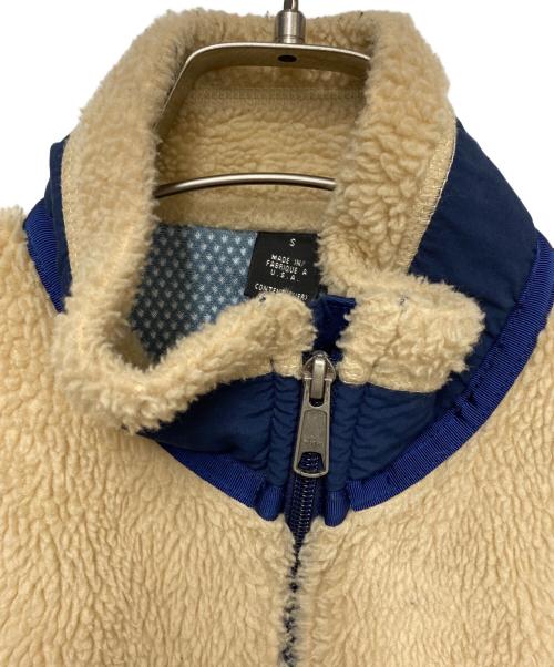 Patagonia（パタゴニア）Patagonia (パタゴニア) ボアベスト ベージュ×ネイビー サイズ:sの古着・服飾アイテム