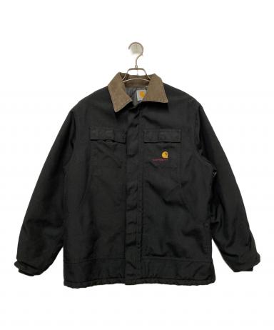 純*ん様 Carhartt　トラディショナルジャケット　企業ロゴ　古着　ブラック e0f0d2466fee0c082ba5916e612ee2 ジャケット・アウター
