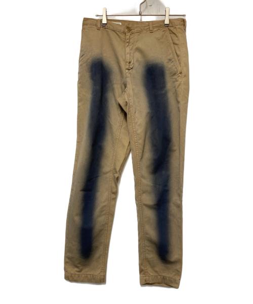 DRIES VAN NOTEN（ドリスヴァンノッテン）DRIES VAN NOTEN (ドリスヴァンノッテン) 加工デニムパンツ カーキ サイズ:48の古着・服飾アイテム