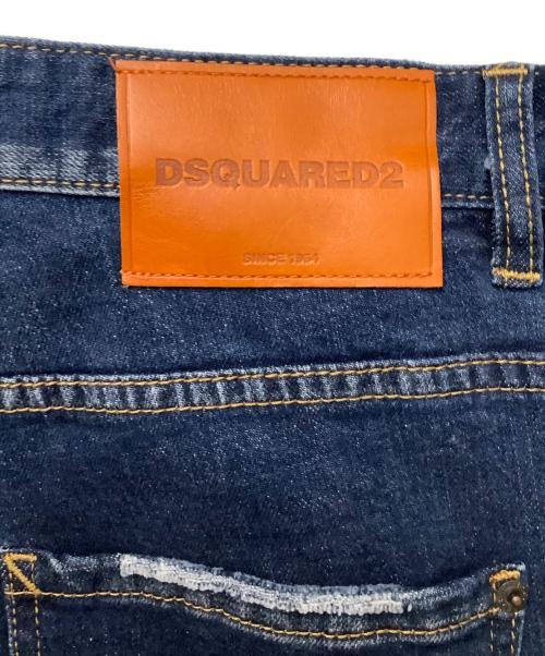 DSQUARED2（ディースクエアード）DSQUARED2 (ディースクエアード) DSQUARED2　ペイントデニムパンツ インディゴ サイズ:52の古着・服飾アイテム