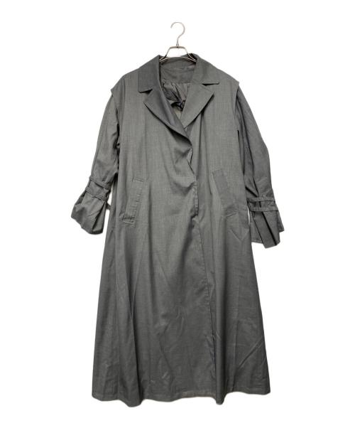 PAGEBOY（ページボーイ）PAGEBOY (ページボーイ) PAGEBOY　トレンチコート グレー サイズ:FREEの古着・服飾アイテム