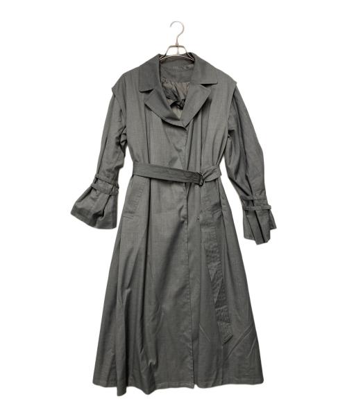 PAGEBOY（ページボーイ）PAGEBOY (ページボーイ) PAGEBOY　トレンチコート グレー サイズ:FREEの古着・服飾アイテム