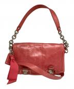 COACHコーチ）の古着「ショルダーバッグ」｜ピンク