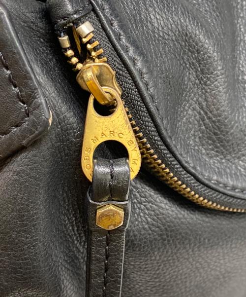 Marc by Marc Jacobs（マークバイマークジェイコブス）Marc by Marc Jacobs (マークバイマークジェイコブス) レザーショルダーバッグ ブラックの古着・服飾アイテム