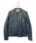 TAKEO KIKUCHI（タケオキクチ）の古着「ラムレザージャケット」｜ネイビー