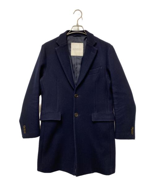 MACKINTOSH PHILOSOPHY（マッキントッシュ フィロソフィー）MACKINTOSH PHILOSOPHY (マッキントッシュ フィロソフィー) ウールコート ネイビー サイズ:38の古着・服飾アイテム