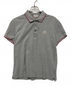 MONCLERモンクレール）の古着「半袖ポロシャツ」｜グレー