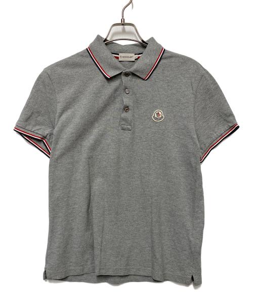 MONCLER（モンクレール）MONCLER (モンクレール) 半袖ポロシャツ グレー サイズ:Lの古着・服飾アイテム
