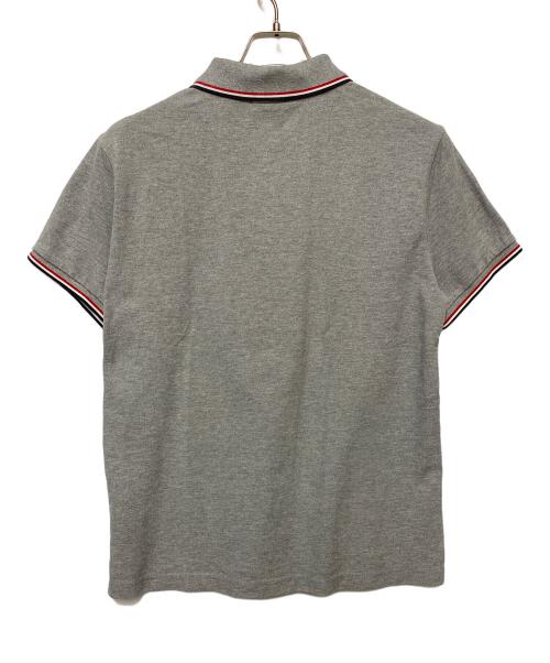 MONCLER（モンクレール）MONCLER (モンクレール) 半袖ポロシャツ グレー サイズ:Lの古着・服飾アイテム