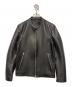 LIDnM（リドム）の古着「シングルライダースジャケット」｜ブラック