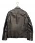 LIDnM (リドム) シングルライダースジャケット ブラック サイズ:M：7000円