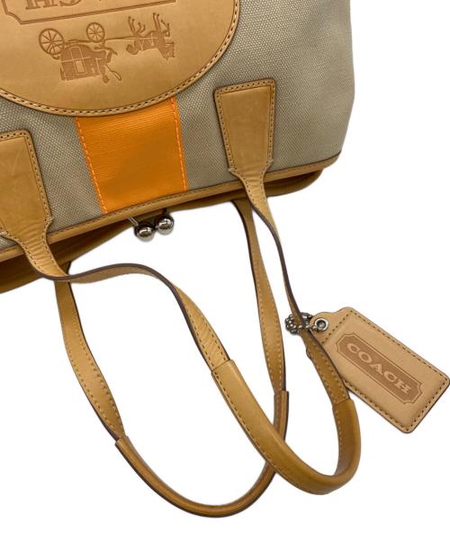 COACH（コーチ）COACH (コーチ) ハンドバッグ ベージュの古着・服飾アイテム