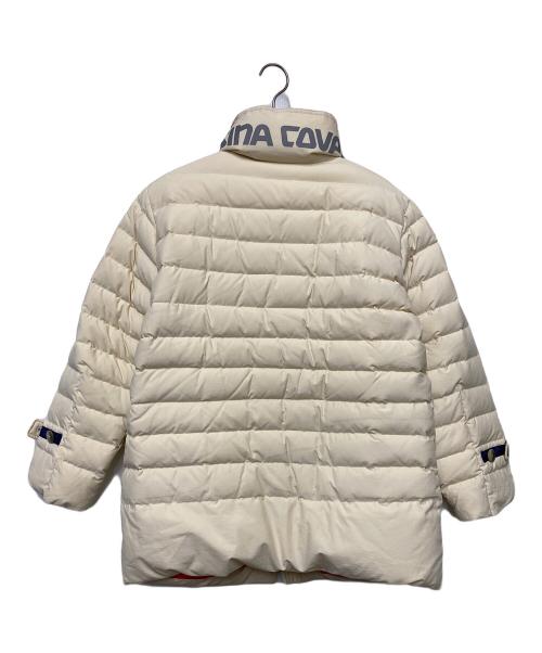 LUPO DI MARE SINA COVA（ルポ ディ マーレ シナコバ）LUPO DI MARE SINA COVA (ルポ ディ マーレ シナコバ) ダウンジャケット ベージュ×オレンジ サイズ:Lの古着・服飾アイテム