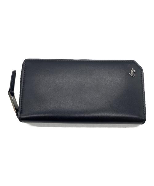 JIMMY CHOO（ジミーチュウ）JIMMY CHOO (ジミーチュウ) ラウンドファスナー財布 ブラックの古着・服飾アイテム