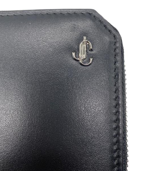 JIMMY CHOO（ジミーチュウ）JIMMY CHOO (ジミーチュウ) ラウンドファスナー財布 ブラックの古着・服飾アイテム