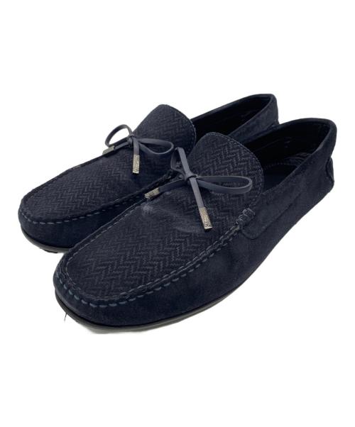 ERMENEGILDO ZEGNA（エルメネジルド・ゼニア）Ermenegildo Zegna (エルメネジルド・ゼニア) スウェードシューズ ブラック サイズ:25.5cmの古着・服飾アイテム