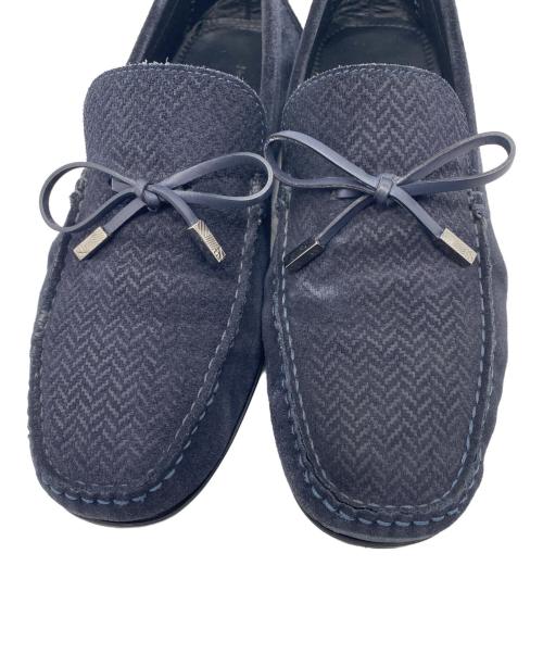 ERMENEGILDO ZEGNA（エルメネジルド・ゼニア）Ermenegildo Zegna (エルメネジルド・ゼニア) スウェードシューズ ブラック サイズ:25.5cmの古着・服飾アイテム