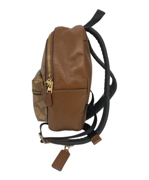 COACH（コーチ）COACH (コーチ) ミニリュック ブラウン×ベージュの古着・服飾アイテム