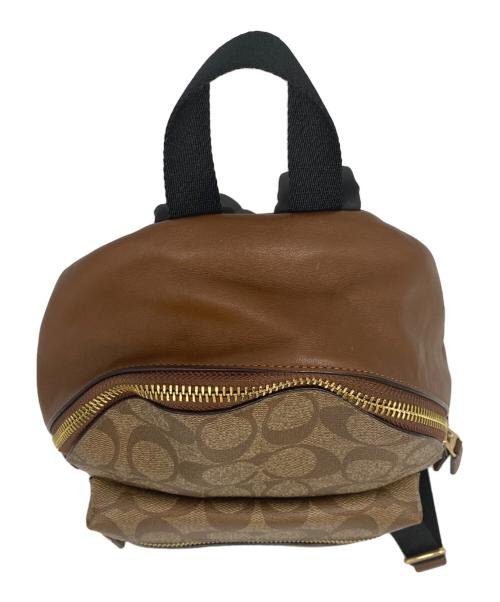 COACH（コーチ）COACH (コーチ) ミニリュック ブラウン×ベージュの古着・服飾アイテム