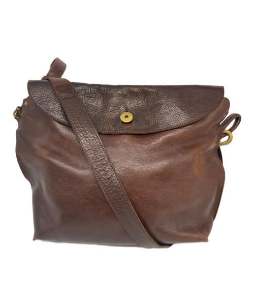 munekawa（ムネカワ）Munekawa (ムネカワ) レザーショルダーバッグ ブラウンの古着・服飾アイテム