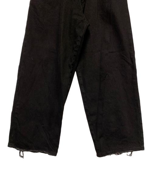 Jaded London（ジェイデッドロンドン）Jaded London (ジェイデッドロンドン) デニムパンツ ブラック×ゴールド サイズ:28の古着・服飾アイテム