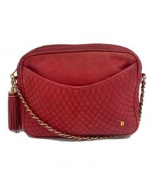 BALLY（バリー）の古着「チェーンショルダーバッグ」｜レッド