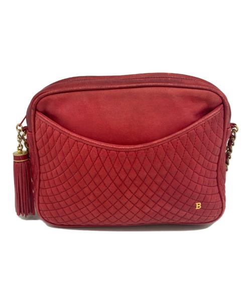 BALLY（バリー）BALLY (バリー) チェーンショルダーバッグ レッドの古着・服飾アイテム