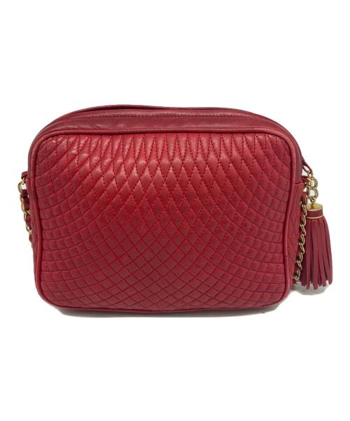 BALLY（バリー）BALLY (バリー) チェーンショルダーバッグ レッドの古着・服飾アイテム