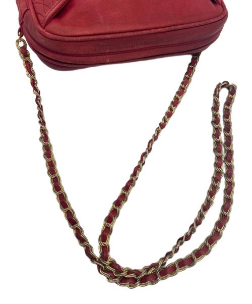 BALLY（バリー）BALLY (バリー) チェーンショルダーバッグ レッドの古着・服飾アイテム