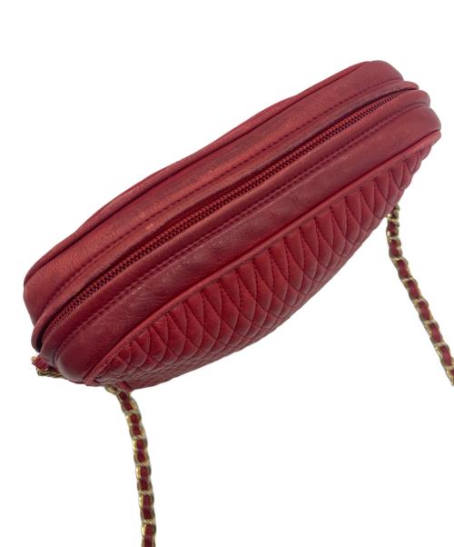 BALLY（バリー）BALLY (バリー) チェーンショルダーバッグ レッドの古着・服飾アイテム