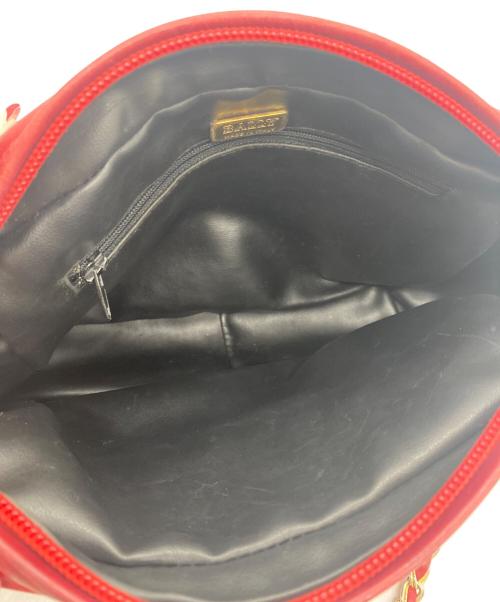 BALLY（バリー）BALLY (バリー) チェーンショルダーバッグ レッドの古着・服飾アイテム