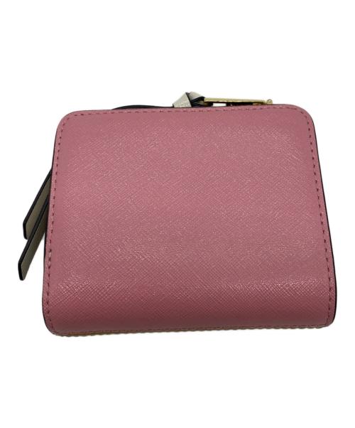 MARC JACOBS（マークジェイコブズ）MARC JACOBS (マークジェイコブズ) 2つ折り財布 ブラウン×ピンクの古着・服飾アイテム