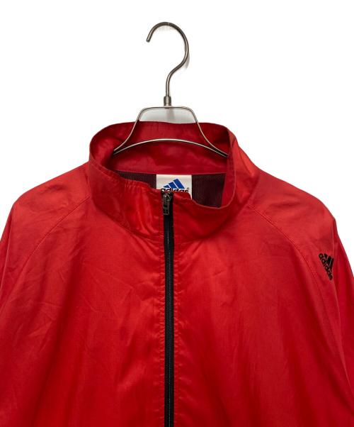 adidas（アディダス）adidas (アディダス) ナイロンジャケット レッド サイズ:Oの古着・服飾アイテム